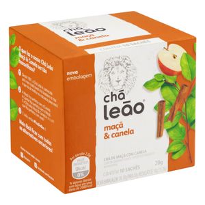 Chá Leão Maçã com Canela | Com 10 Sachês