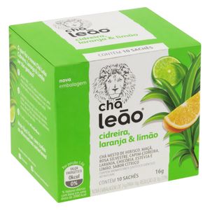 Chá Leão Cidreira, Laranja e Limão | Com 10 Sachês