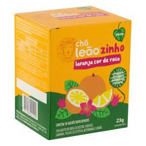Chá Laranja Cor de Rosa Leãozinho 23g 10 Unidades