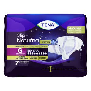 Fralda Descartável G Adulto Tena Slip Pacote 7 Unidades