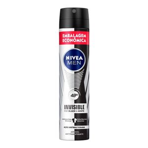 Desodorante Aerosol Black & White Invisible Nivea Men 200ml