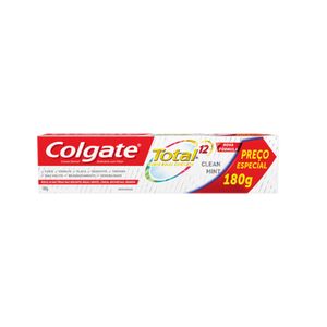 Creme Dental Colgate Total 12 Clean Mint 180g