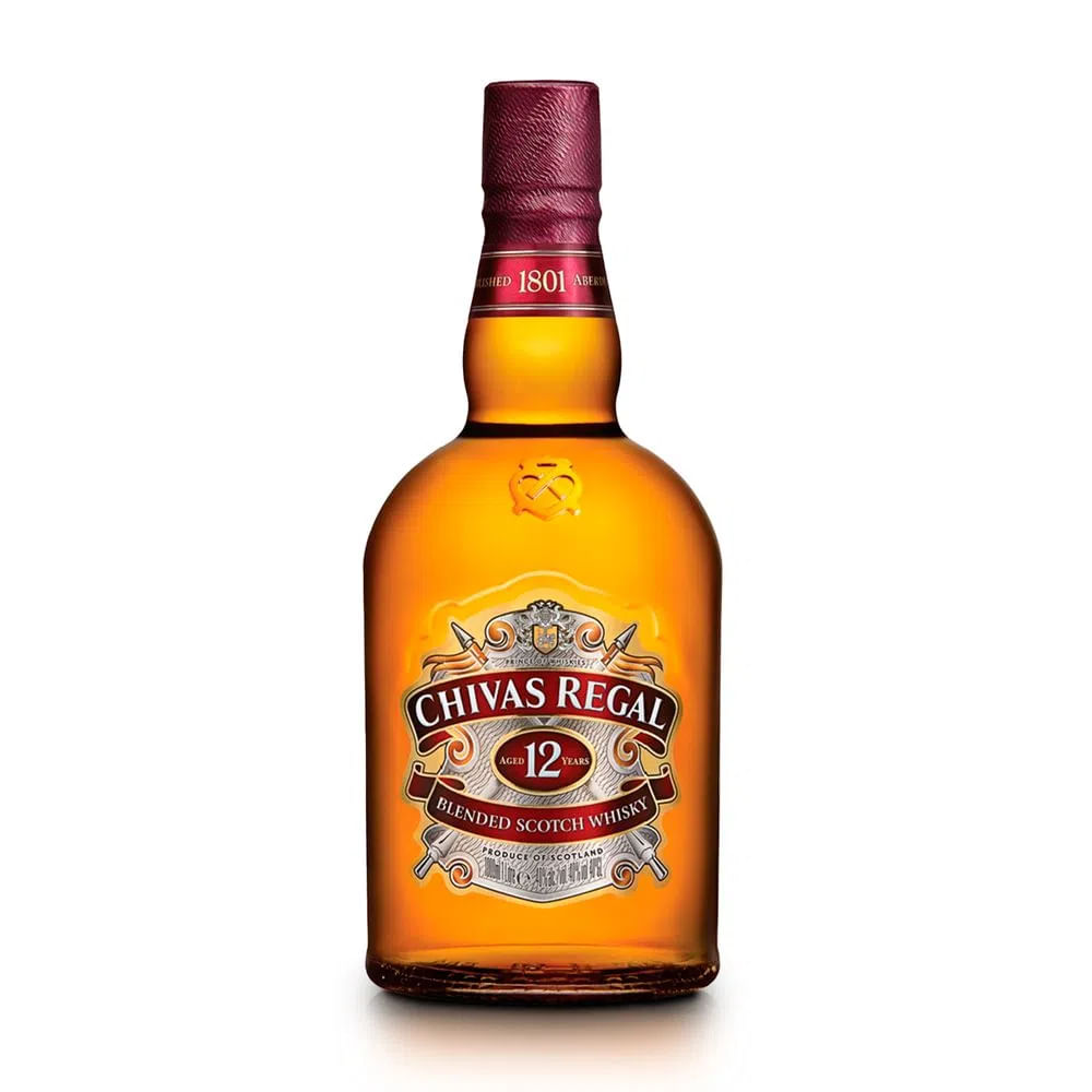 Whisky Escocês Blended Chivas Regal 12 Anos 1 Litro