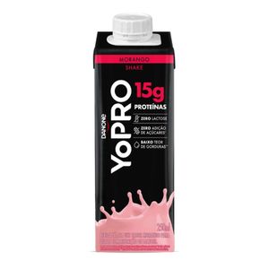 Bebida Láctea UHT Shake de Morango Yopro 250ml