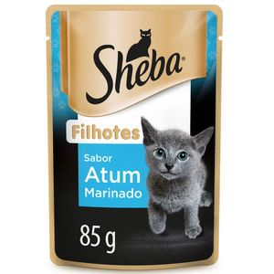 Alimento para Gatos Filhotes Sabor Atum Marinado Sheba Sachê 85g
