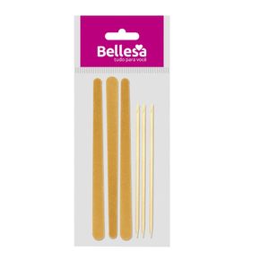 Kit Lixa de Unha e Palito Com 6 Unidades Bellesa