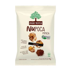 Pipoca Pronta Doce Orgânica Cacau Mãe Terra 45g