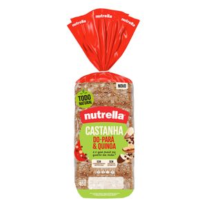 Pão Integral Castanha do Pará e Quinoa Nutrella 350g