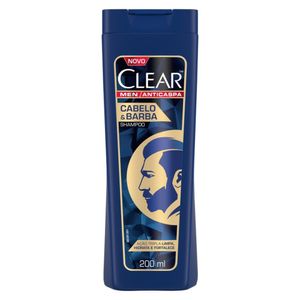 Shampoo Anticaspa Clear Men Cabelo & Barba 200ml