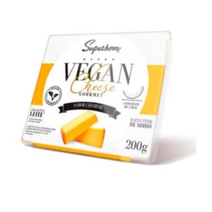 Vegan Cheese Cheddar Superbom Gourmet Bandeja 200g