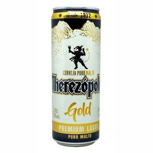 Cerveja Therezópolis Gold Premium Lager lata 350ml