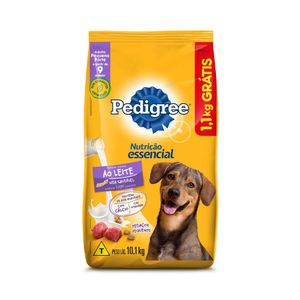 Alimento para Cães Adultos Nutrição Essencial Sabor Carne ao Leite Pedigree Leve 10,1kg e Pague 9kg