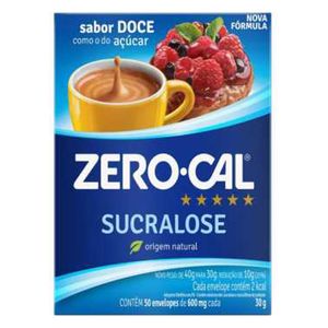 Adoçante em Pó Zero-Cal Sucralose Sachê 50g | Com 50 Unidades