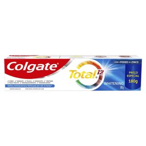 Creme Dental Colgate Total 12 Whitening 180g