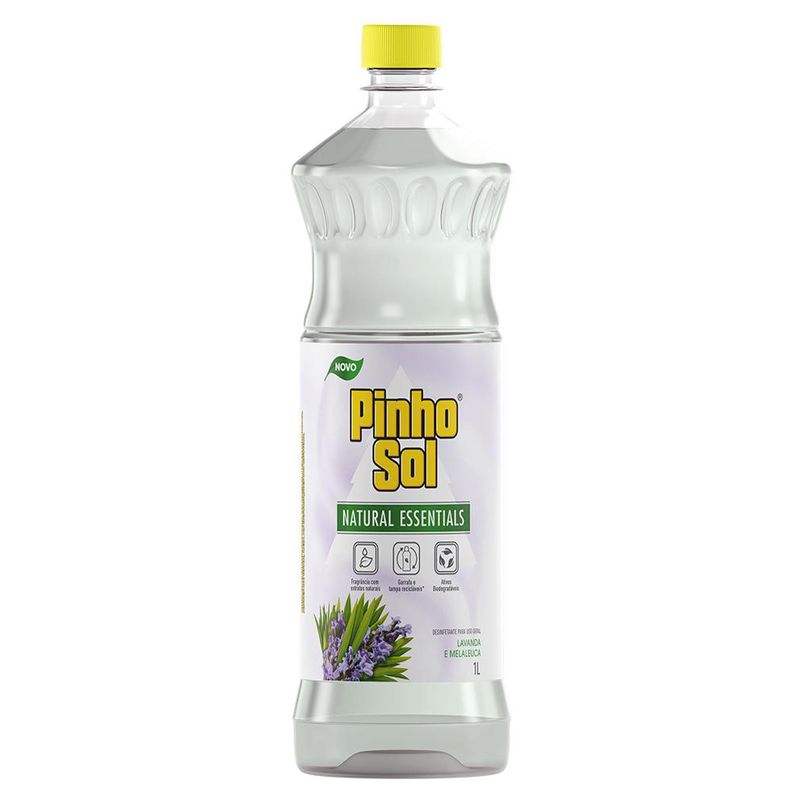 Desinfetante-Pinho-Sol-Naturals-Essentials-Lavanda-e-Melaleuca-1L