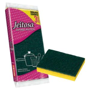 Esponja Multiuso Bettanin Jeitosa | Com 3 Unidades