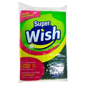 Esponja Multiuso Limppano Wish Super | Com 4 Unidades
