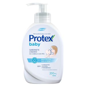 Sabonete Líquido Infantil Protex Baby Proteção Delicada 200ml