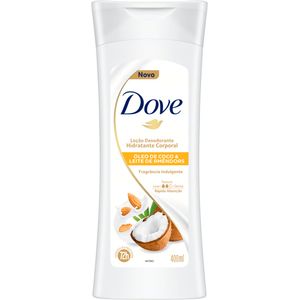 Loção Hidratante Corporal Dove Floral Óleo de Coco e Leite de Amêndoas 400ml