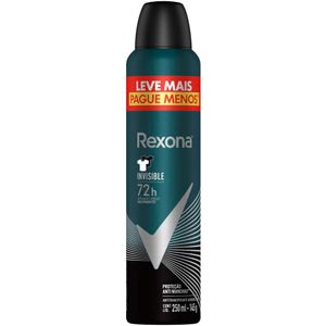 Desodorante Antitranspirante Aerosol Rexona Antibacterial Plus Invisible Feminino 72h 250ml