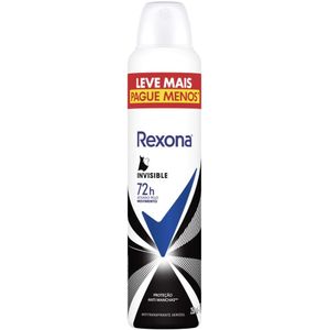 Desodorante Antitranspirante Aerosol Rexona Invisible Feminino 72h 250ml