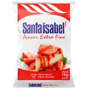 Açúcar Refinado Santa Isabel Extra Fino 1kg