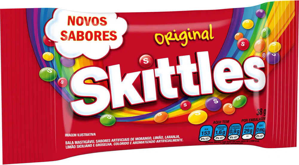 Bala Mastigável Skittles Original 38g - Supermercado Coop
