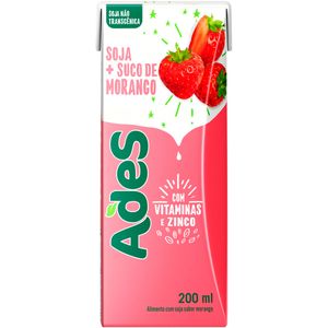 Bebida Vegetal Ades Morango 200ml
