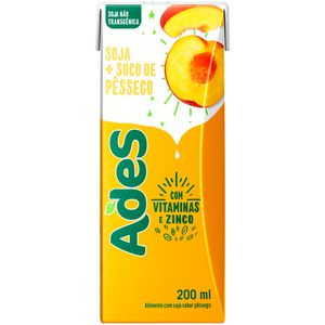 Bebida Vegetal Ades Pêssego 200ml