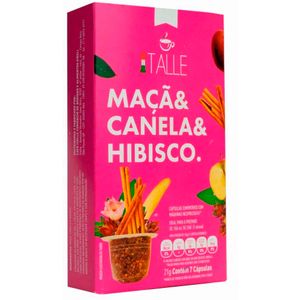 Chá em Cápsula Italle Hibisco, Maçã e Canela  Com 7 Cápsulas