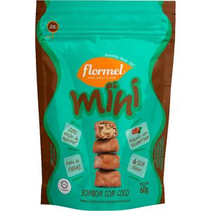 Bombom Flormel Zero Açúcar com Coco Mini 60g