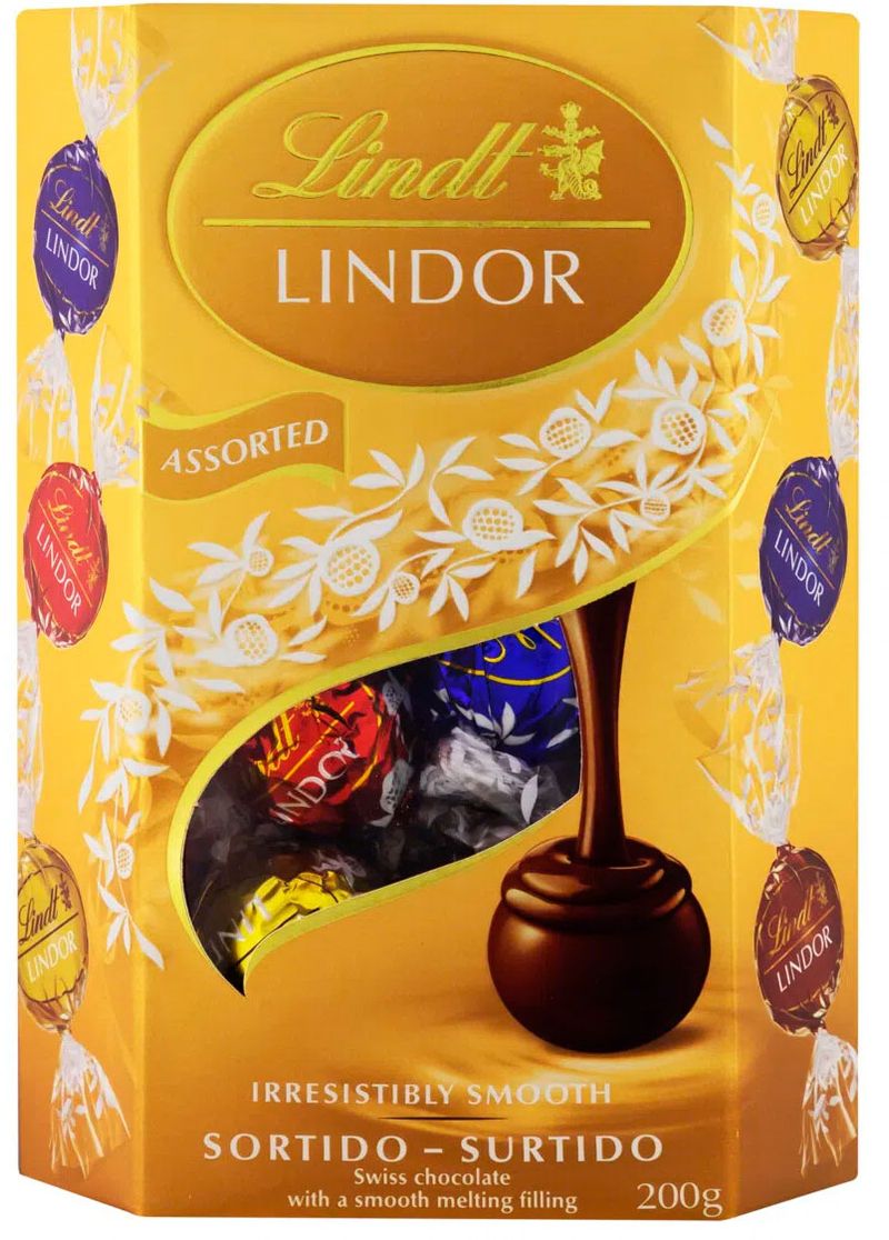 Bombom Lindt Lindor Cornet Sortido Caixa 200g - Supermercado Coop
