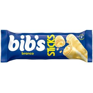 Chocolate Bib's Sticks Branco 32g