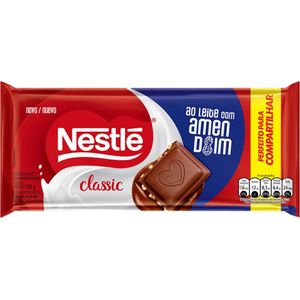Chocolate para Cobertura em Barra Nestlé Classic ao Leite com Amendoim 150g