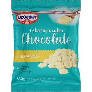 Chocolate para Cobertura em Moedas Dr. Oetker Brancas 350g