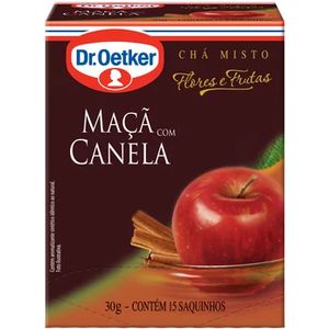 Chá Dr. Oetker Maçã e Canela | Com 15 Sachês