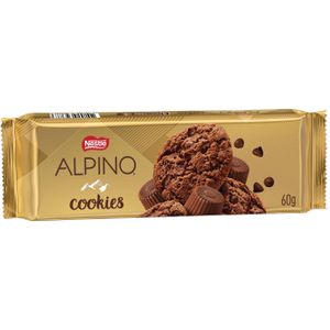 Cookies Nestlé Alpino Chocolate 60g  Com 3 Unidades