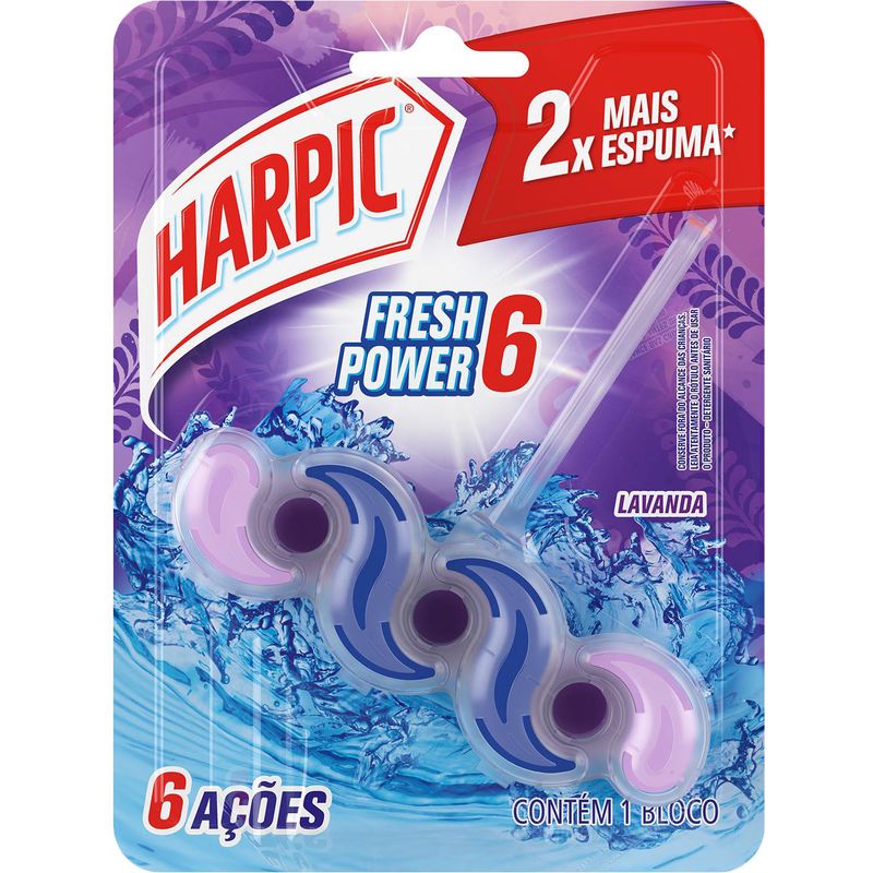 Desodorizador-Sanitario-Harpic-Bloco-para-Caixa-Acoplada-Fresh-Power-6-Lavanda-39g