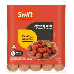 Almôndega Congelada Swift Carne Bovina 500g