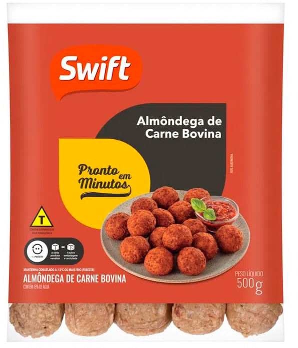 Almôndega Congelada Swift Carne Bovina 500g - Supermercado Coop