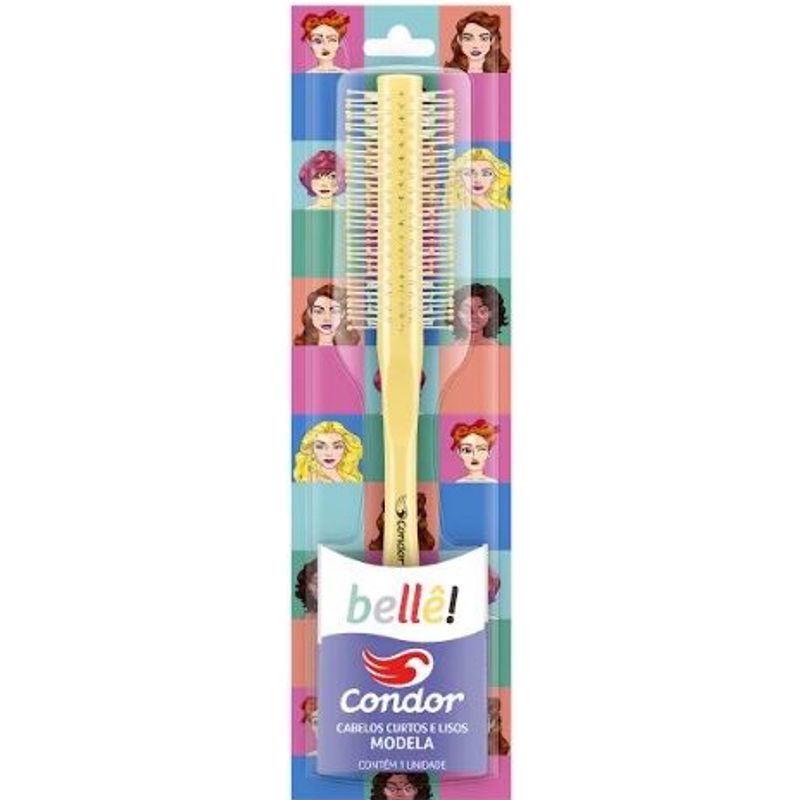 Escova-para-Cabelo-Condor-Belle-Amarelo