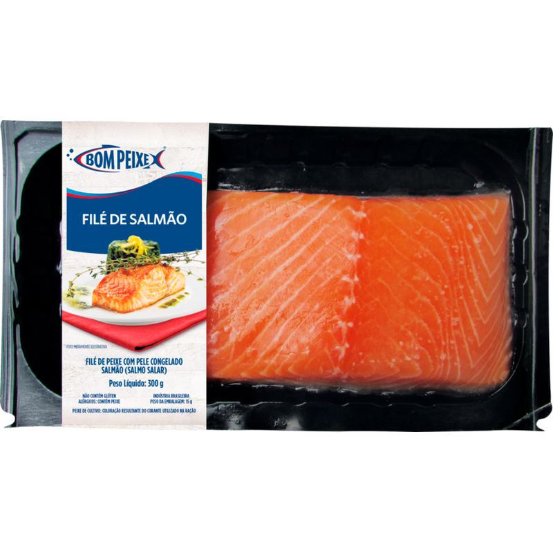 File-de-Salmao-Bom-Peixe-com-Pele-300g