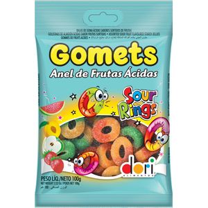 Bala de Goma Dori Gomets Anel Ácido 100g