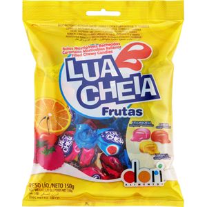 Bala Mastigável Dori Lua Cheia Frutas Sortidas 100g