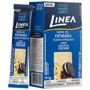 Barra de Cereal Linea Cookie N Cream 20g | Com 3 Unidades