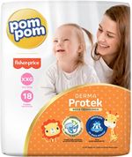 Fralda-Infantil-Pom-Pom-Derma-Protek-Tamanho-XXG--Com-18-Unidades