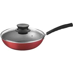 Frigideira Tramontina Antiaderente Funda Vermelha com Tampa 24cm