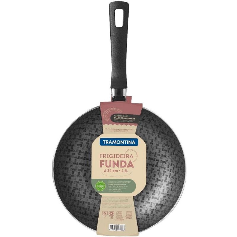 Frigideira-Tramontina-Loreto-Grafite-Funda-de-Aluminio-24cm