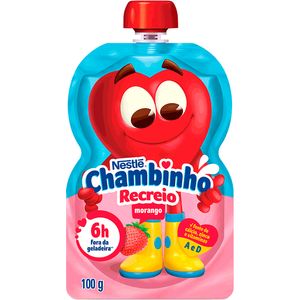 Iogurte Chambinho Semidesnatado Morango 100g