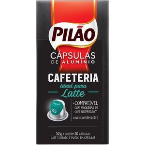 Café em Cápsula Pilão Latte | Com 10 Cápsulas
